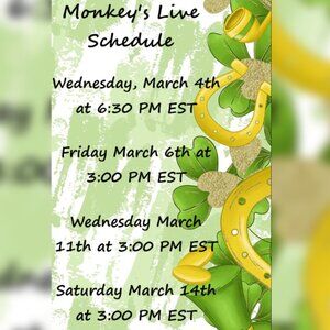Monkey's live schedule! <3